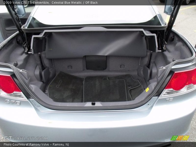 Celestial Blue Metallic / Off Black 2009 Volvo C70 T5 Convertible