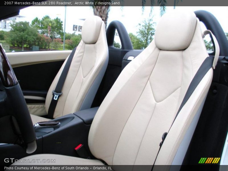 Arctic White / designo Sand 2007 Mercedes-Benz SLK 280 Roadster