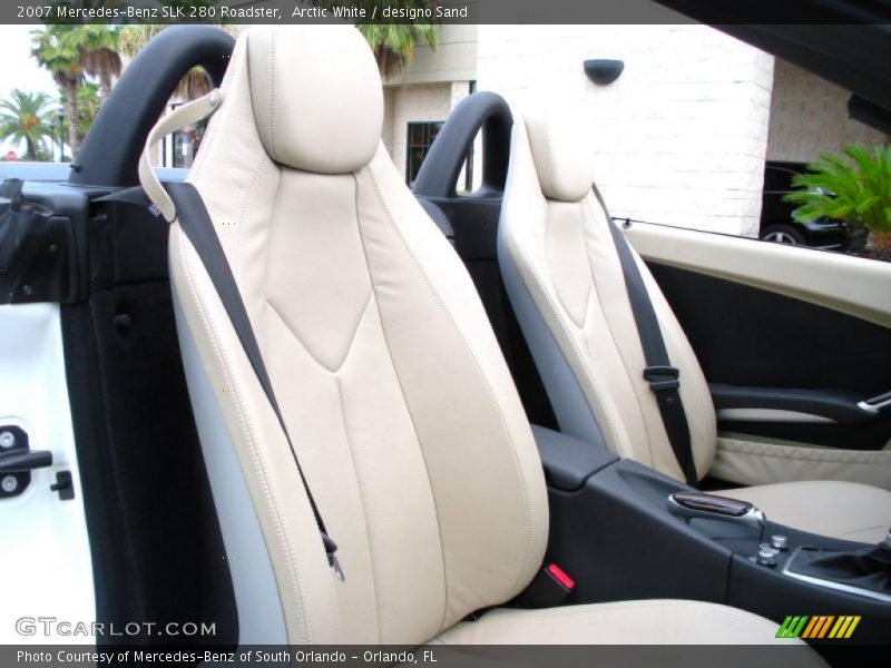 Arctic White / designo Sand 2007 Mercedes-Benz SLK 280 Roadster