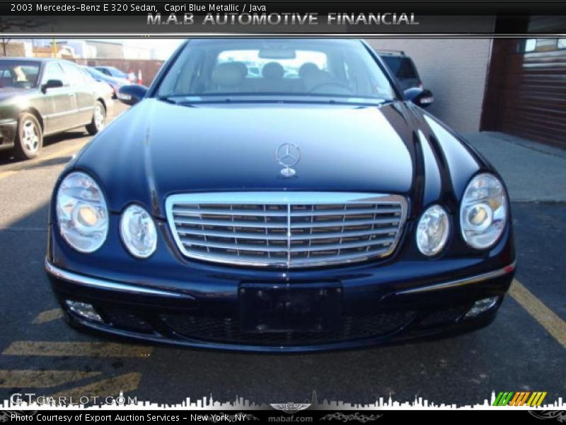 Capri Blue Metallic / Java 2003 Mercedes-Benz E 320 Sedan