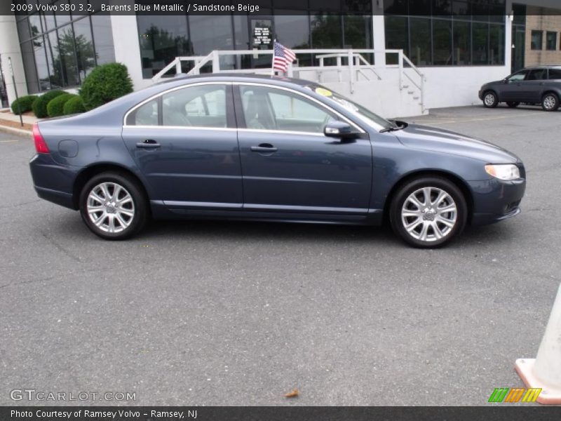 Barents Blue Metallic / Sandstone Beige 2009 Volvo S80 3.2