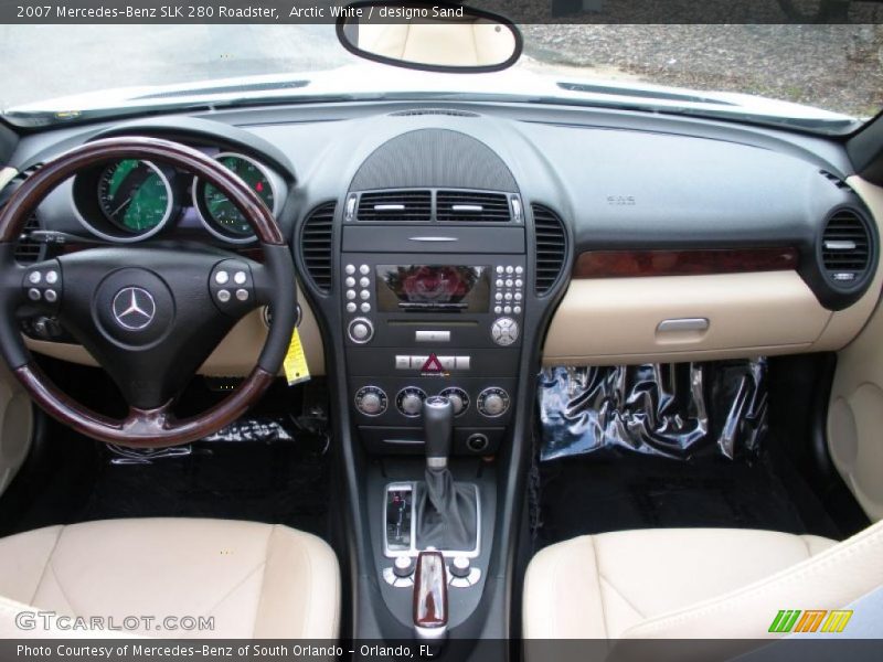 Arctic White / designo Sand 2007 Mercedes-Benz SLK 280 Roadster