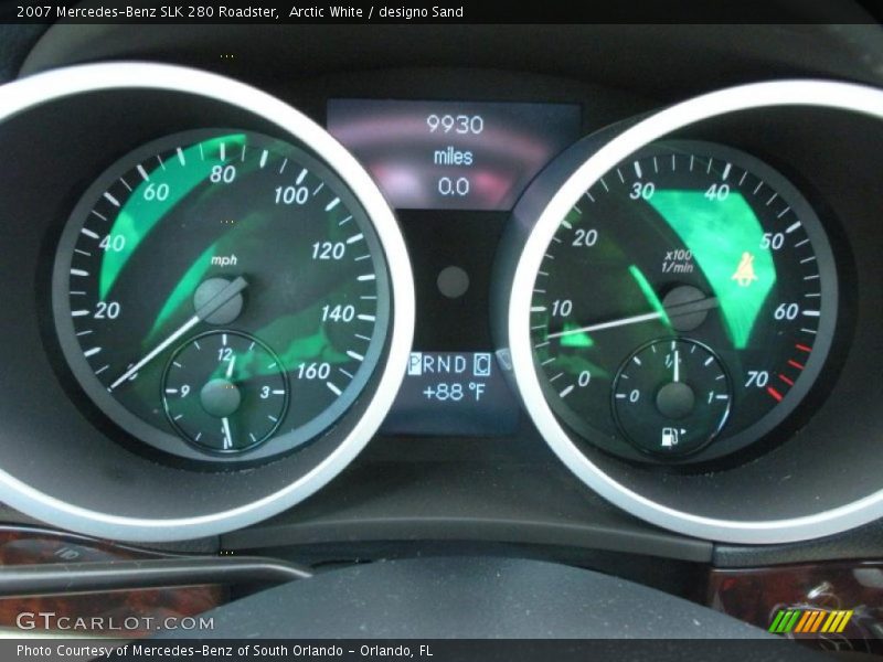 Arctic White / designo Sand 2007 Mercedes-Benz SLK 280 Roadster