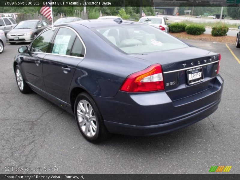 Barents Blue Metallic / Sandstone Beige 2009 Volvo S80 3.2