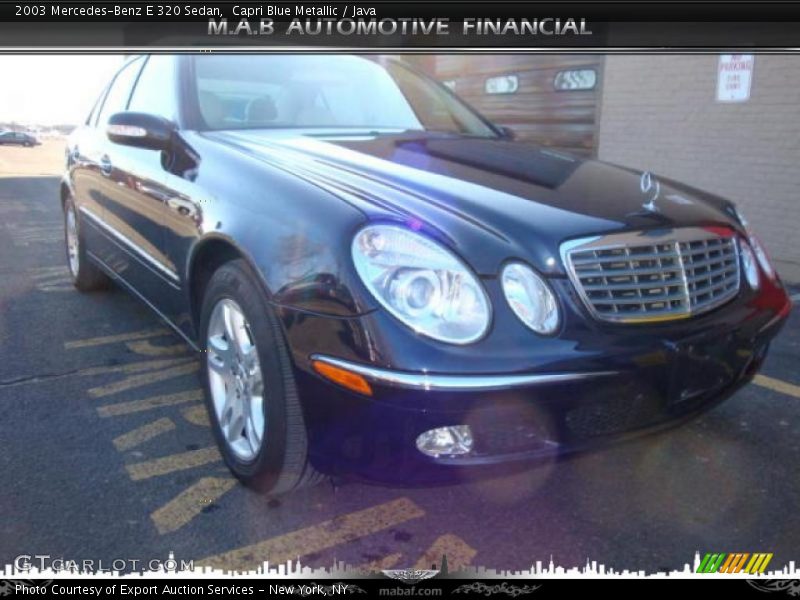 Capri Blue Metallic / Java 2003 Mercedes-Benz E 320 Sedan