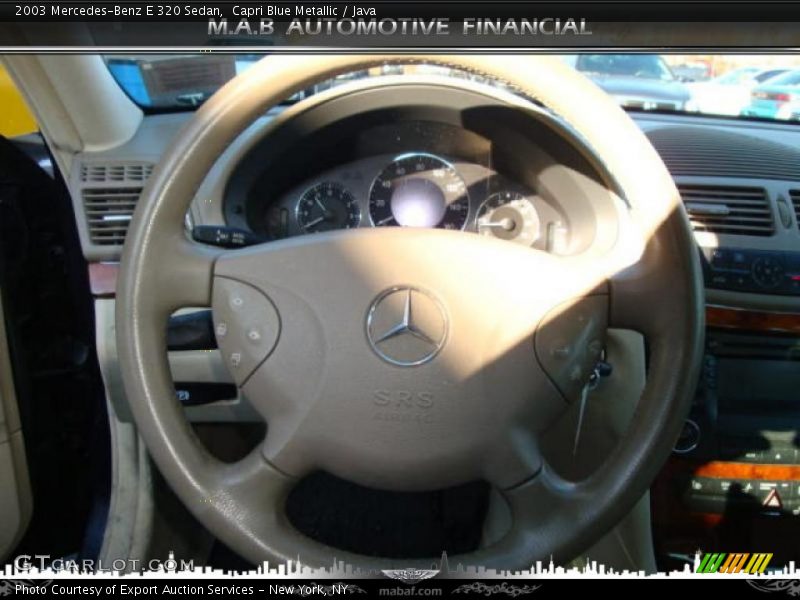 Capri Blue Metallic / Java 2003 Mercedes-Benz E 320 Sedan
