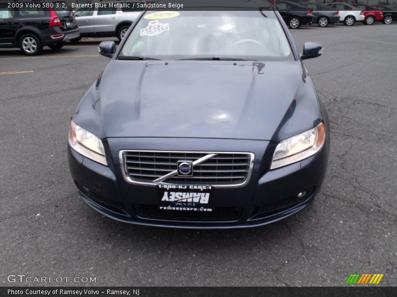 Barents Blue Metallic / Sandstone Beige 2009 Volvo S80 3.2