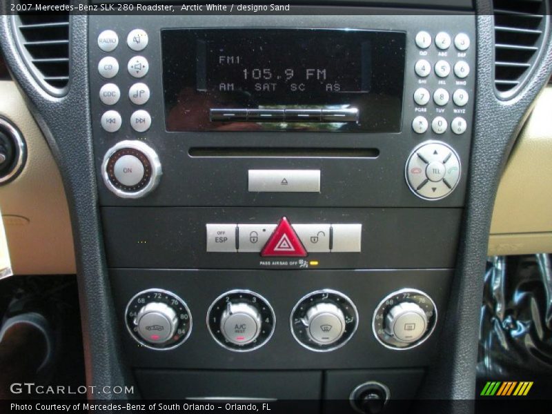 Arctic White / designo Sand 2007 Mercedes-Benz SLK 280 Roadster