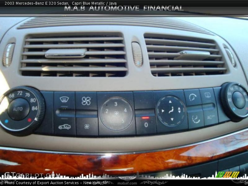 Capri Blue Metallic / Java 2003 Mercedes-Benz E 320 Sedan
