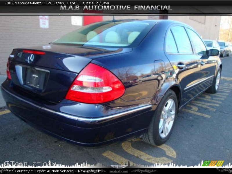 Capri Blue Metallic / Java 2003 Mercedes-Benz E 320 Sedan