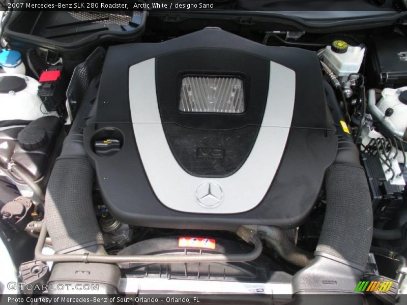 Arctic White / designo Sand 2007 Mercedes-Benz SLK 280 Roadster