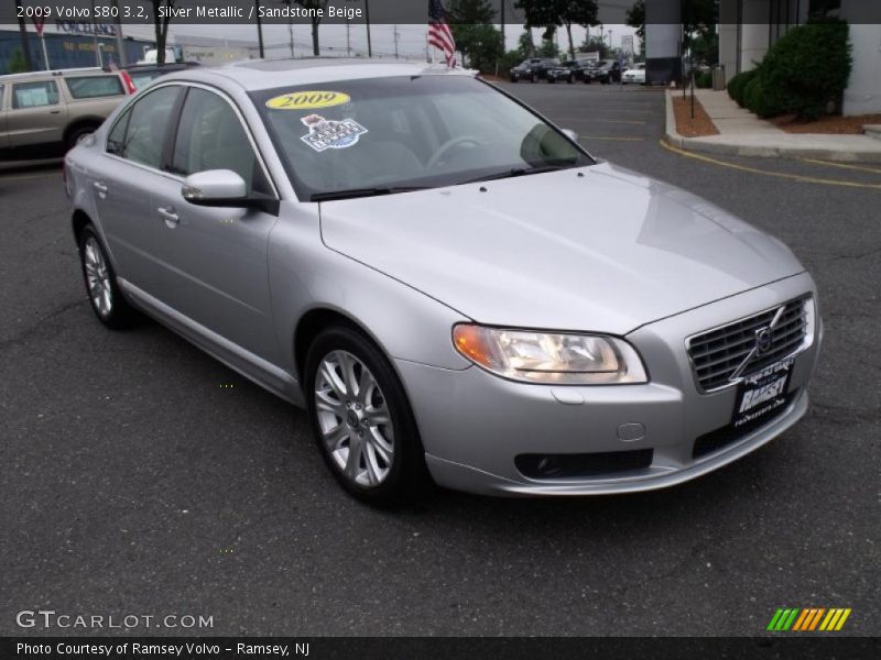Silver Metallic / Sandstone Beige 2009 Volvo S80 3.2