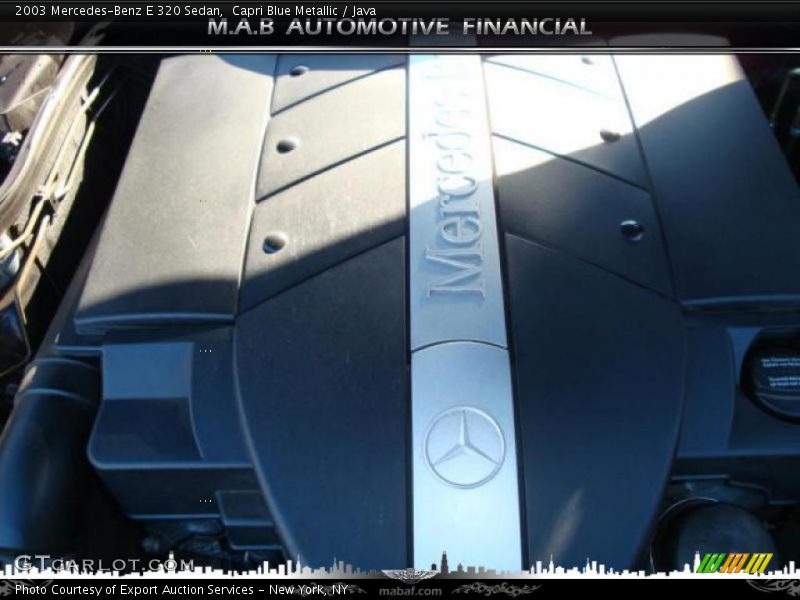 Capri Blue Metallic / Java 2003 Mercedes-Benz E 320 Sedan