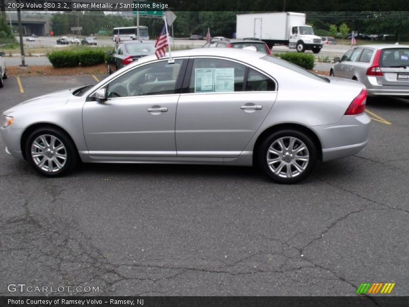 Silver Metallic / Sandstone Beige 2009 Volvo S80 3.2