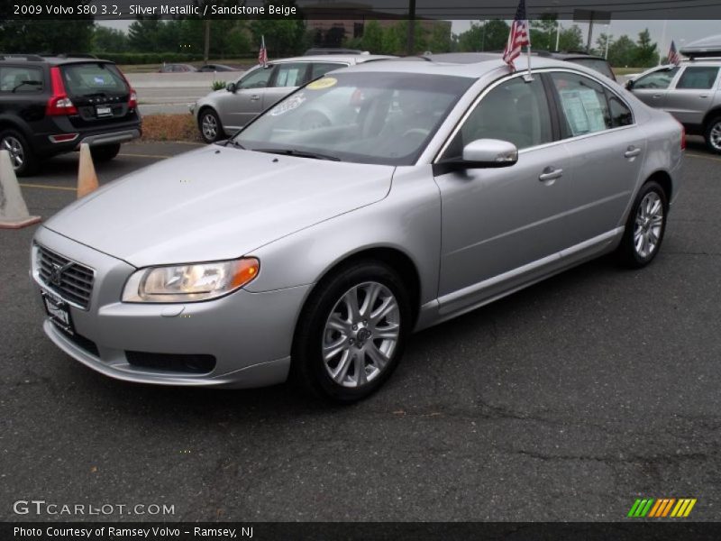 Silver Metallic / Sandstone Beige 2009 Volvo S80 3.2