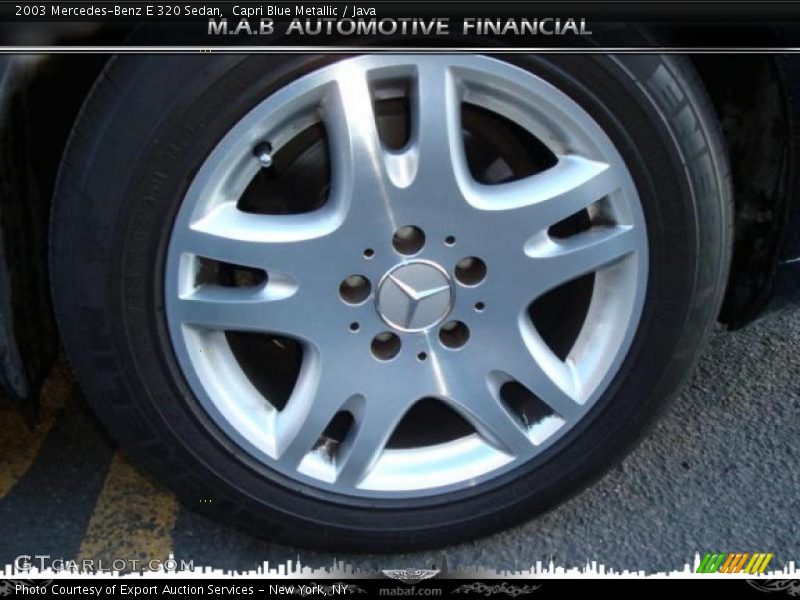 Capri Blue Metallic / Java 2003 Mercedes-Benz E 320 Sedan