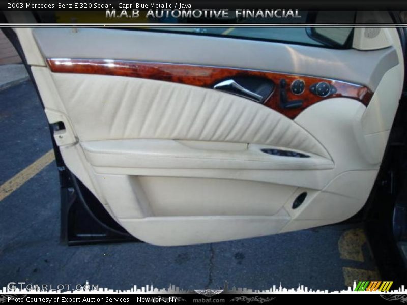 Capri Blue Metallic / Java 2003 Mercedes-Benz E 320 Sedan