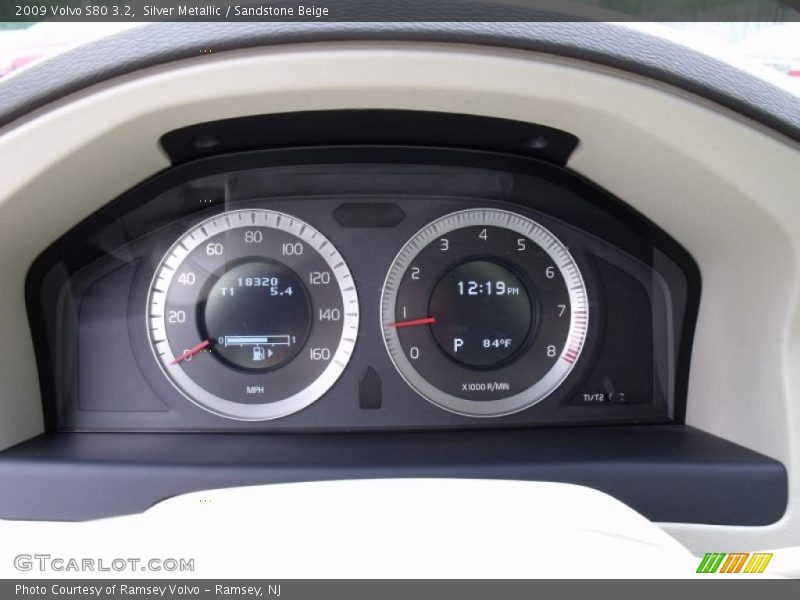 Silver Metallic / Sandstone Beige 2009 Volvo S80 3.2