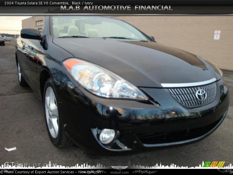Black / Ivory 2004 Toyota Solara SE V6 Convertible