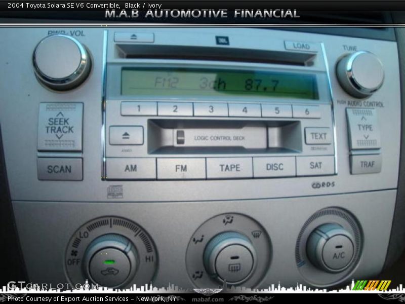 Black / Ivory 2004 Toyota Solara SE V6 Convertible