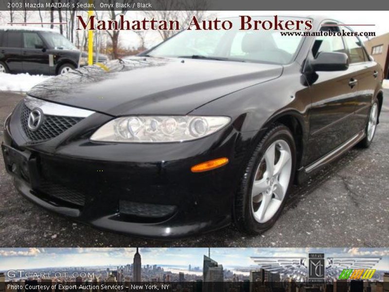 Onyx Black / Black 2003 Mazda MAZDA6 s Sedan
