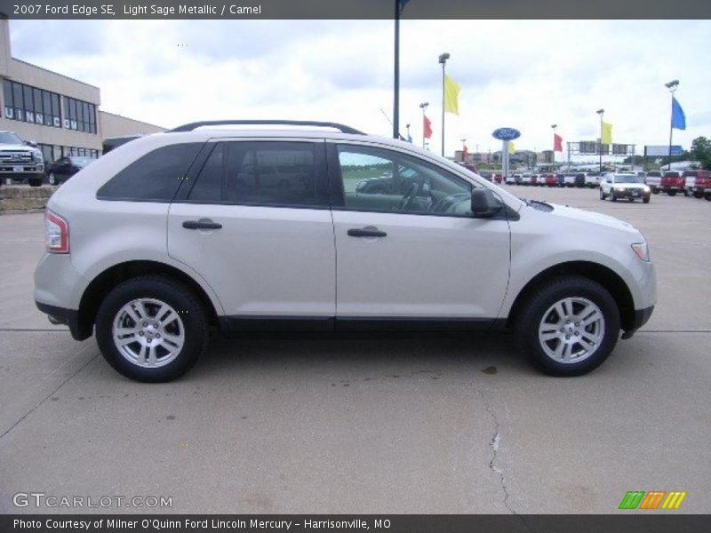 Light Sage Metallic / Camel 2007 Ford Edge SE