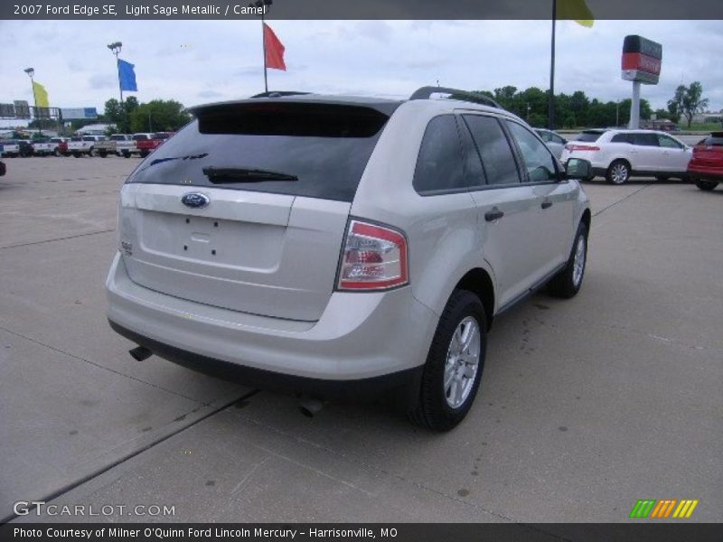 Light Sage Metallic / Camel 2007 Ford Edge SE
