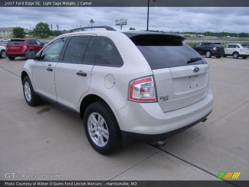 Light Sage Metallic / Camel 2007 Ford Edge SE