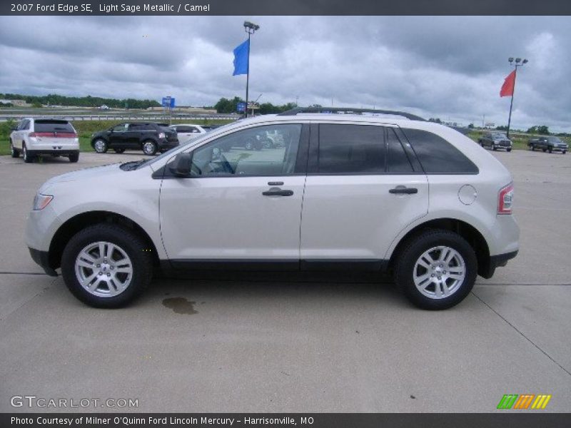 Light Sage Metallic / Camel 2007 Ford Edge SE