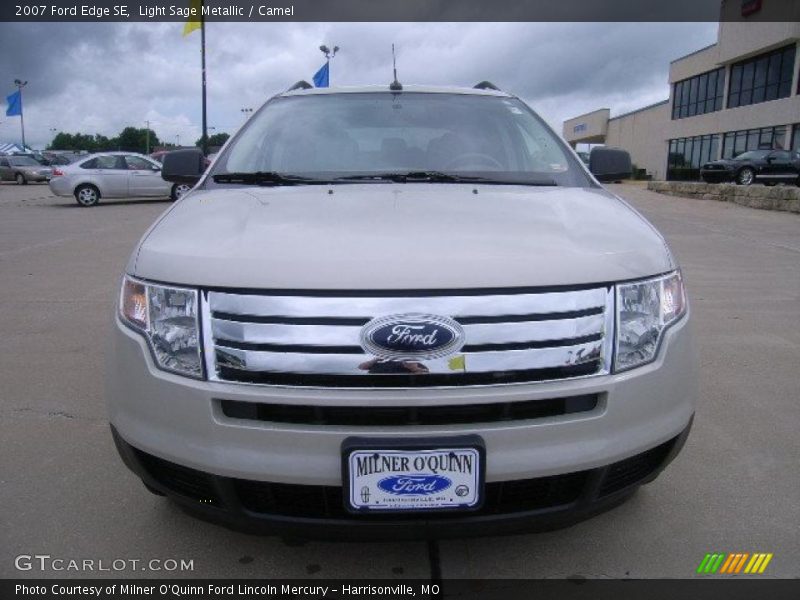 Light Sage Metallic / Camel 2007 Ford Edge SE