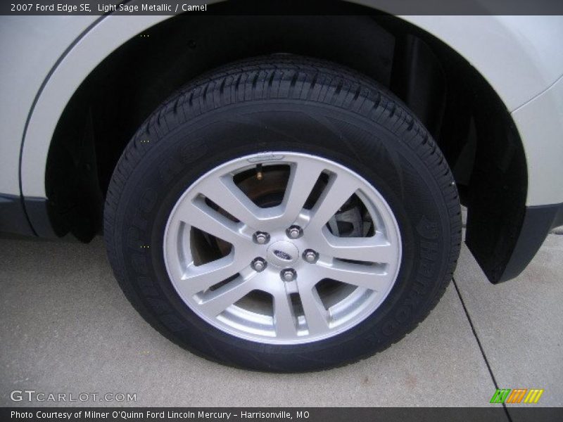 Light Sage Metallic / Camel 2007 Ford Edge SE