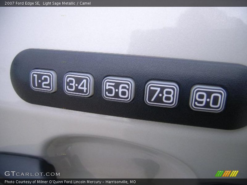Light Sage Metallic / Camel 2007 Ford Edge SE