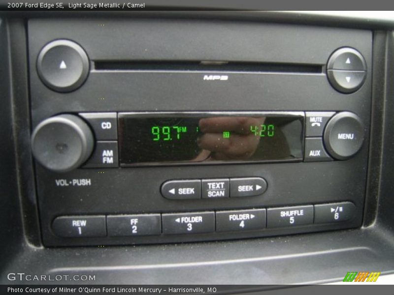 Light Sage Metallic / Camel 2007 Ford Edge SE