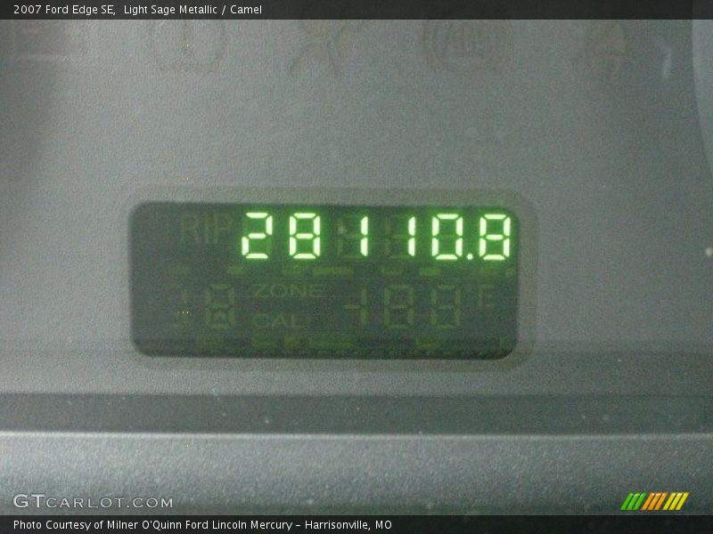 Light Sage Metallic / Camel 2007 Ford Edge SE