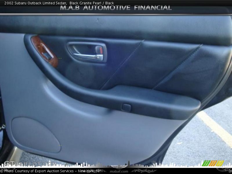 Black Granite Pearl / Black 2002 Subaru Outback Limited Sedan