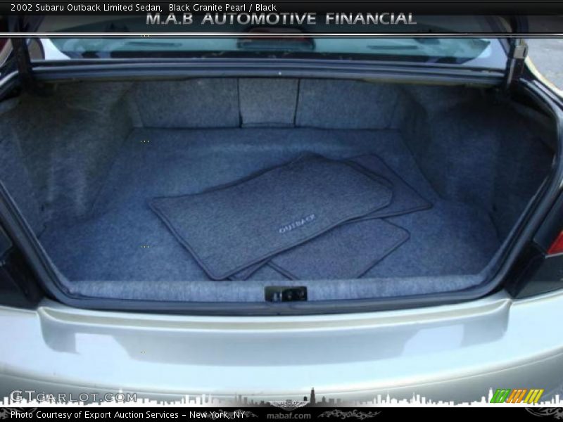Black Granite Pearl / Black 2002 Subaru Outback Limited Sedan