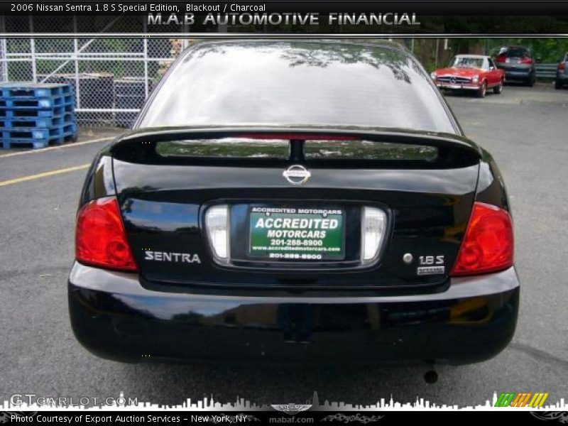 Blackout / Charcoal 2006 Nissan Sentra 1.8 S Special Edition