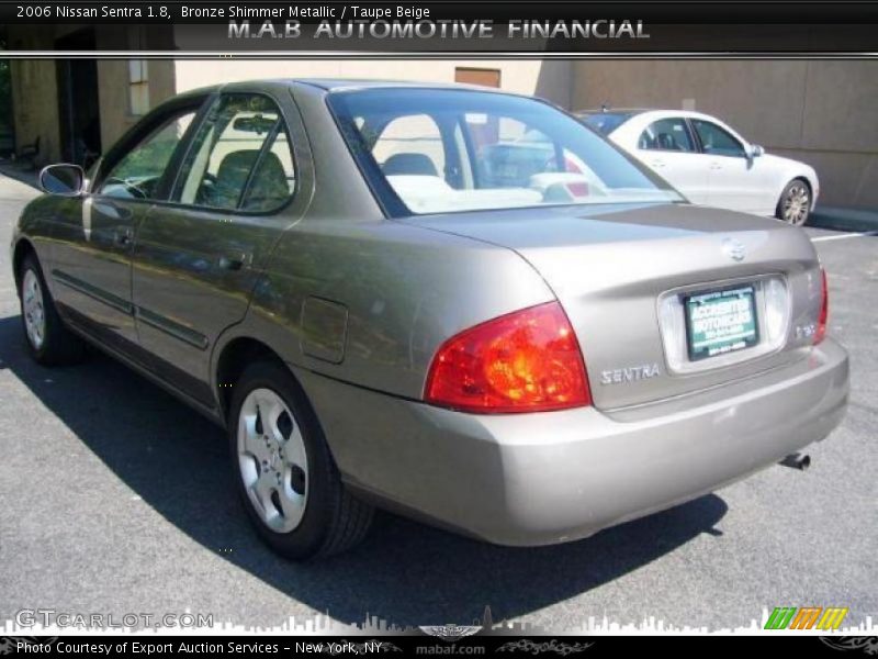 Bronze Shimmer Metallic / Taupe Beige 2006 Nissan Sentra 1.8