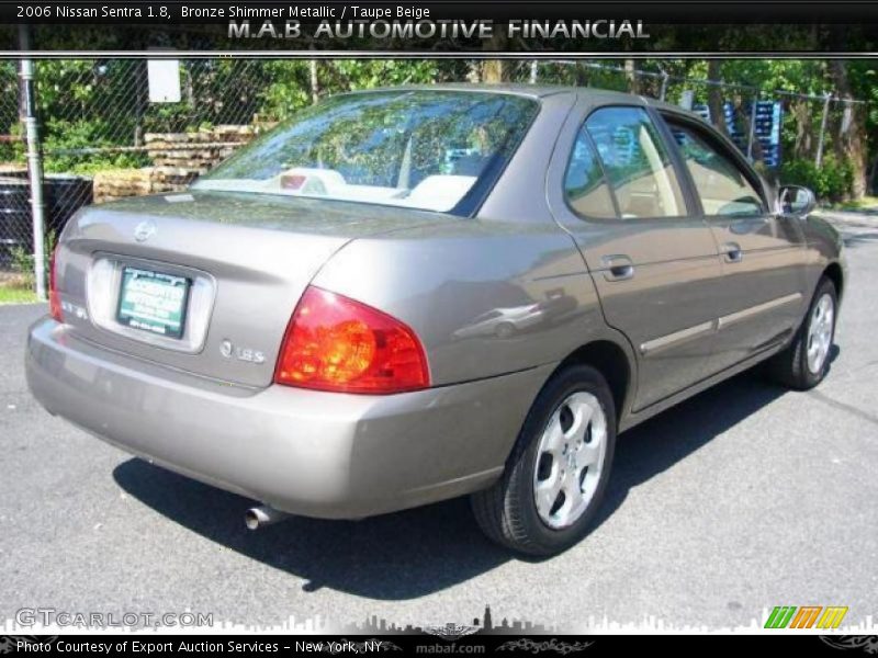 Bronze Shimmer Metallic / Taupe Beige 2006 Nissan Sentra 1.8
