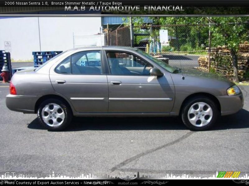 Bronze Shimmer Metallic / Taupe Beige 2006 Nissan Sentra 1.8