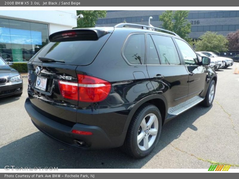Jet Black / Sand Beige 2008 BMW X5 3.0si