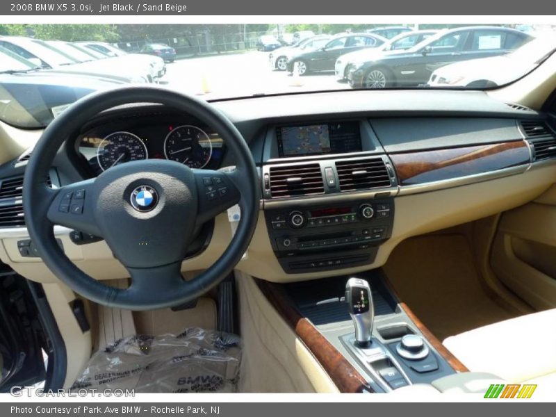Jet Black / Sand Beige 2008 BMW X5 3.0si