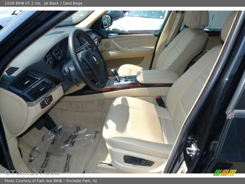 Jet Black / Sand Beige 2008 BMW X5 3.0si