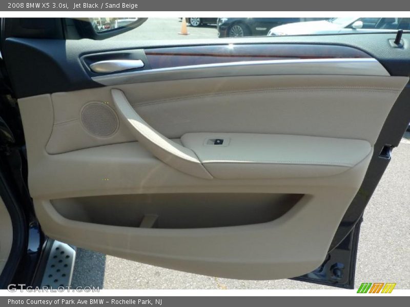 Jet Black / Sand Beige 2008 BMW X5 3.0si