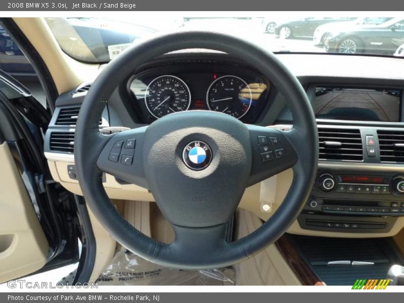 Jet Black / Sand Beige 2008 BMW X5 3.0si