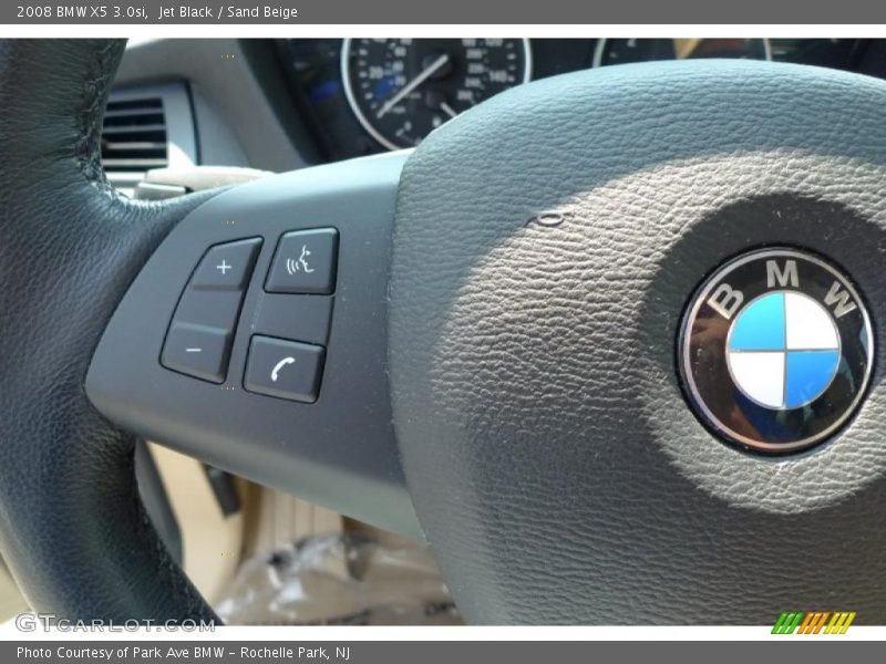 Jet Black / Sand Beige 2008 BMW X5 3.0si