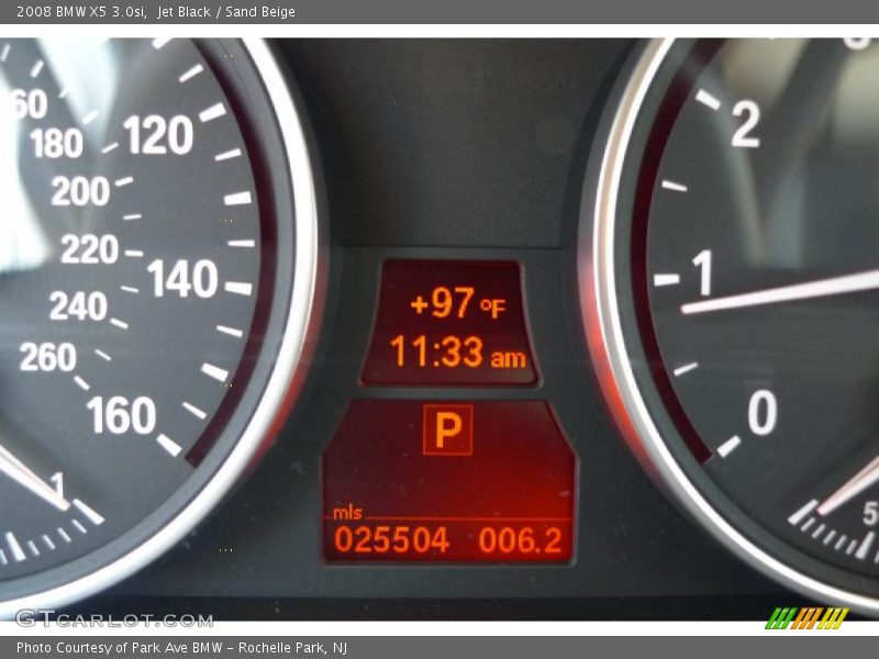 Jet Black / Sand Beige 2008 BMW X5 3.0si