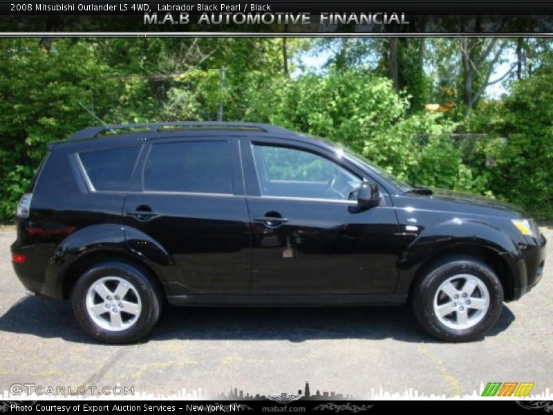 Labrador Black Pearl / Black 2008 Mitsubishi Outlander LS 4WD