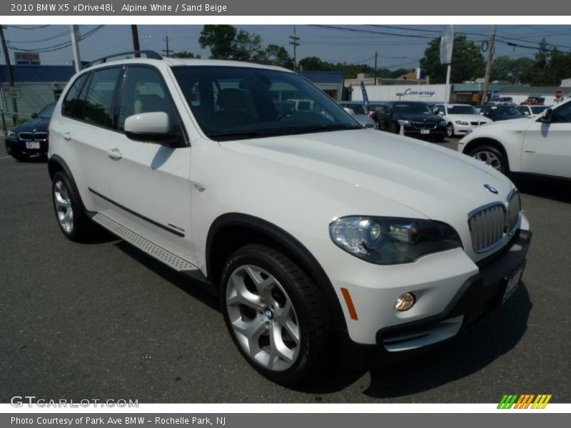 Alpine White / Sand Beige 2010 BMW X5 xDrive48i