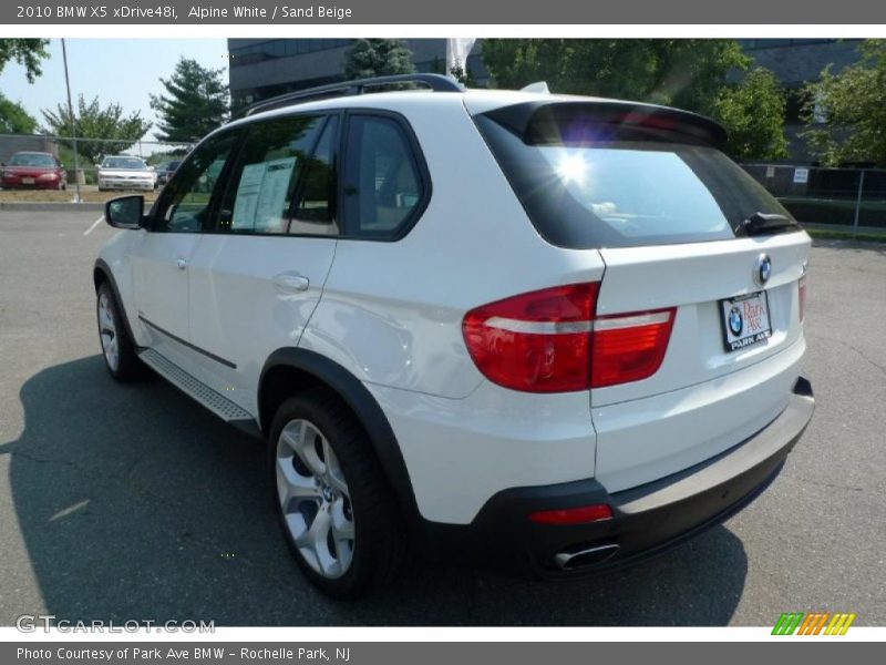 Alpine White / Sand Beige 2010 BMW X5 xDrive48i
